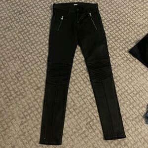 Hudson black wax stretchy jeans size 25